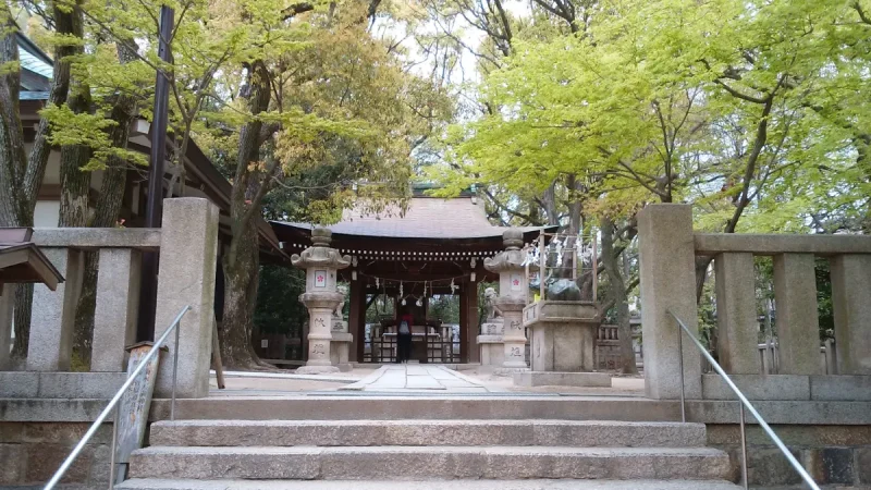 菊水天満神社の「撫で牛」