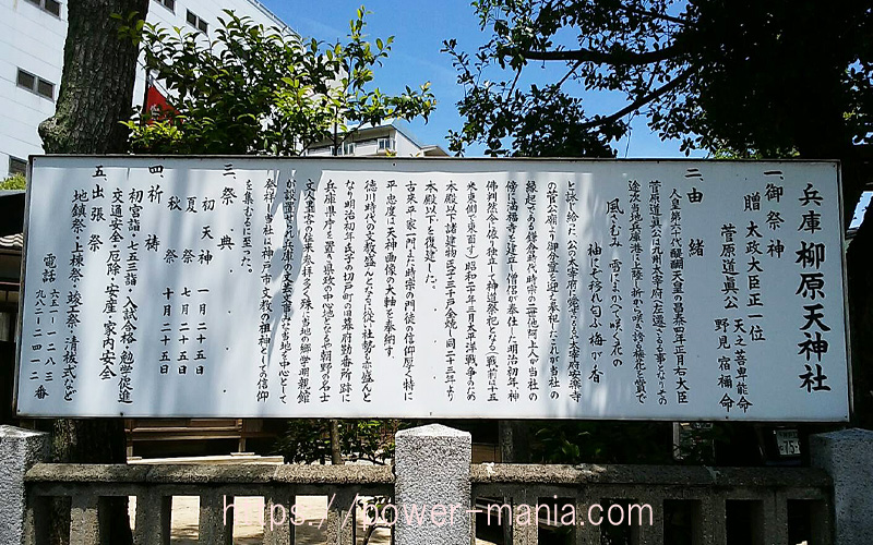 神社の案内板