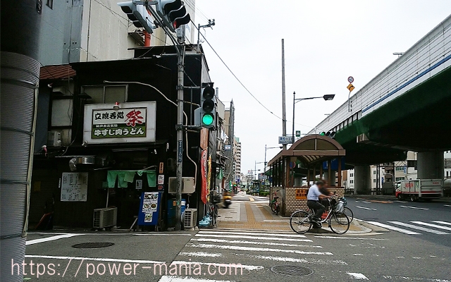 神戸駅へのアクセス・国道2号線で左を見たところ