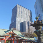 都会の中にある日枝神社の社殿