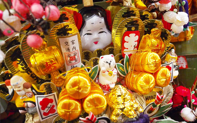 花園神社の熊手