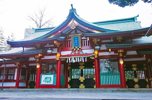 東京・日枝神社の神門