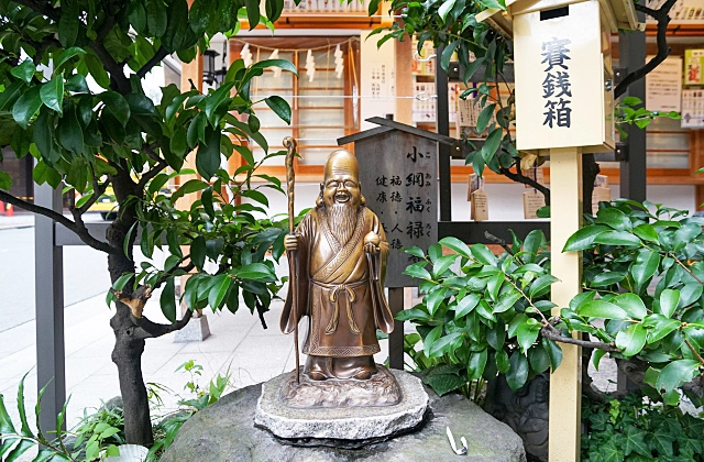 小網神社の福禄寿さまの御像